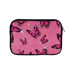 Pink Glitter Butterfly Apple Macbook Pro 15  Zipper Case by uniart180623