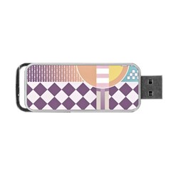 Abstract Shapes Colors Gradient Portable Usb Flash (one Side) by pakminggu