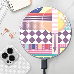 Abstract Shapes Colors Gradient Wireless Fast Charger(white) by pakminggu