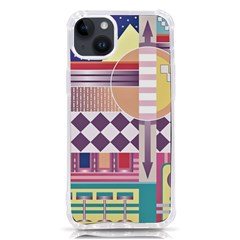 Abstract Shapes Colors Gradient Iphone 14 Plus Tpu Uv Print Case