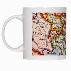 Vintage World Map Europe Globe Country State White Mug by Grandong