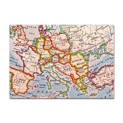 Vintage World Map Europe Globe Country State Sticker A4 (10 Pack) by Grandong