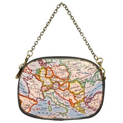 Vintage World Map Europe Globe Country State Chain Purse (one Side) by Grandong