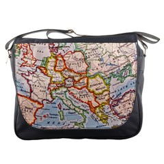 Vintage World Map Europe Globe Country State Messenger Bag by Grandong