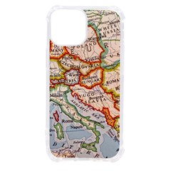 Vintage World Map Europe Globe Country State Iphone 13 Mini Tpu Uv Print Case