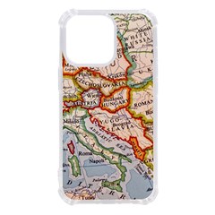 Vintage World Map Europe Globe Country State Iphone 13 Pro Tpu Uv Print Case by Grandong