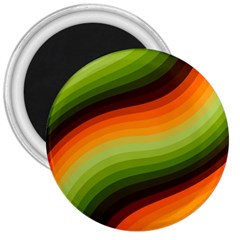 Swirl Abstract Twirl Wavy Wave Pattern 3  Magnets