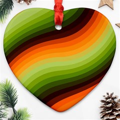 Swirl Abstract Twirl Wavy Wave Pattern Ornament (heart) by pakminggu