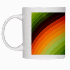 Swirl Abstract Twirl Wavy Wave Pattern White Mug by pakminggu