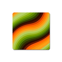 Swirl Abstract Twirl Wavy Wave Pattern Square Magnet