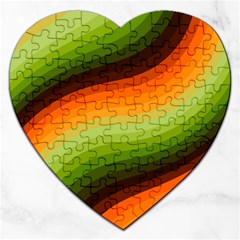 Swirl Abstract Twirl Wavy Wave Pattern Jigsaw Puzzle (heart) by pakminggu