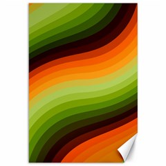 Swirl Abstract Twirl Wavy Wave Pattern Canvas 12  x 18 