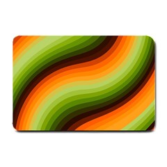 Swirl Abstract Twirl Wavy Wave Pattern Small Doormat by pakminggu