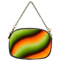 Swirl Abstract Twirl Wavy Wave Pattern Chain Purse (two Sides)