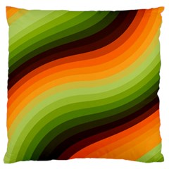 Swirl Abstract Twirl Wavy Wave Pattern Large Cushion Case (one Side) by pakminggu