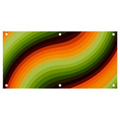 Swirl Abstract Twirl Wavy Wave Pattern Banner and Sign 4  x 2 