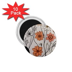 Flowers Pattern Plant 1 75  Magnets (10 Pack)  by pakminggu