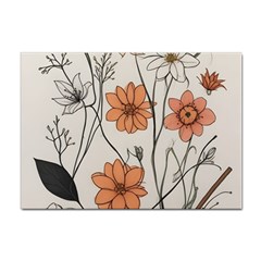 Flowers Pattern Plant Sticker A4 (10 Pack) by pakminggu