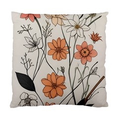 Flowers Pattern Plant Standard Cushion Case (two Sides) by pakminggu