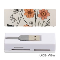 Flowers Pattern Plant Memory Card Reader (stick) by pakminggu