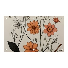 Flowers Pattern Plant Banner And Sign 5  X 3  by pakminggu