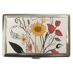 Woman Flower Pattern Cigarette Money Case by pakminggu