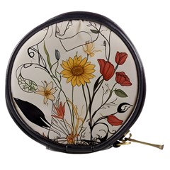 Woman Flower Pattern Mini Makeup Bag by pakminggu