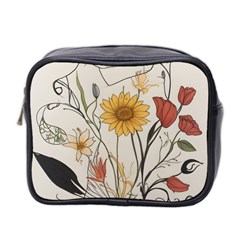 Woman Flower Pattern Mini Toiletries Bag (two Sides) by pakminggu