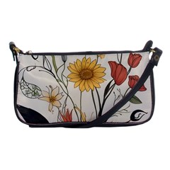 Woman Flower Pattern Shoulder Clutch Bag by pakminggu