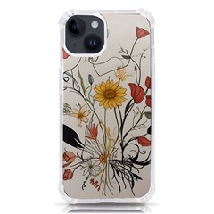 Woman Flower Pattern Iphone 14 Tpu Uv Print Case