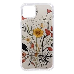 Woman Flower Pattern Iphone 14 Plus Tpu Uv Print Case