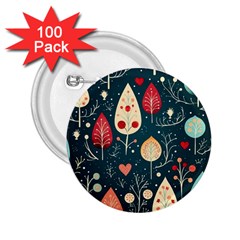 Christmas Tree Pattern 2 25  Buttons (100 Pack)  by pakminggu