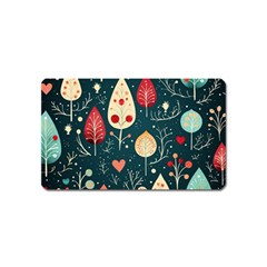 Christmas Tree Pattern Magnet (name Card) by pakminggu