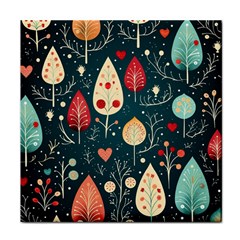 Christmas Tree Pattern Face Towel by pakminggu