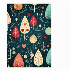 Christmas Tree Pattern Small Garden Flag (two Sides) by pakminggu