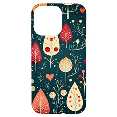 Christmas Tree Pattern Iphone 14 Pro Max Black Uv Print Case by pakminggu