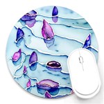 Water Tide Gemstone Round Mousepad Front