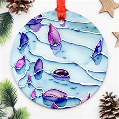 Water Tide Gemstone Ornament (round) by pakminggu