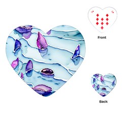 Water Tide Gemstone Playing Cards Single Design (heart) by pakminggu