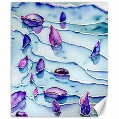 Water Tide Gemstone Canvas 8  X 10  by pakminggu