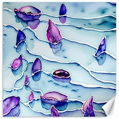 Water Tide Gemstone Canvas 12  X 12  by pakminggu