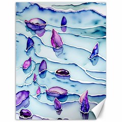 Water Tide Gemstone Canvas 12  X 16  by pakminggu