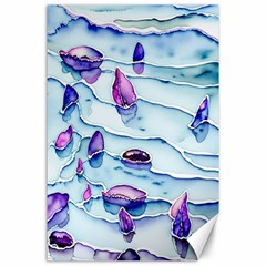 Water Tide Gemstone Canvas 24  X 36  by pakminggu