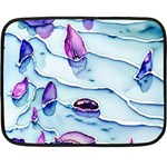 Water Tide Gemstone Two Sides Fleece Blanket (Mini) 35 x27  Blanket Back