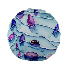 Water Tide Gemstone Standard 15  Premium Round Cushions by pakminggu