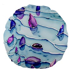 Water Tide Gemstone Large 18  Premium Round Cushions by pakminggu