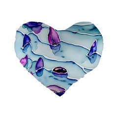 Water Tide Gemstone Standard 16  Premium Heart Shape Cushions by pakminggu