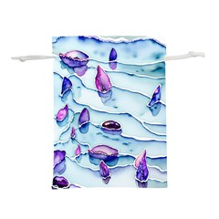 Water Tide Gemstone Lightweight Drawstring Pouch (l) by pakminggu