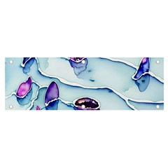 Water Tide Gemstone Banner And Sign 6  X 2  by pakminggu