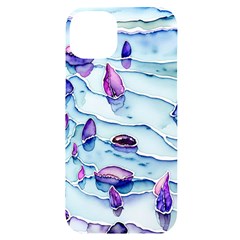 Water Tide Gemstone Iphone 14 Plus Black Uv Print Case by pakminggu